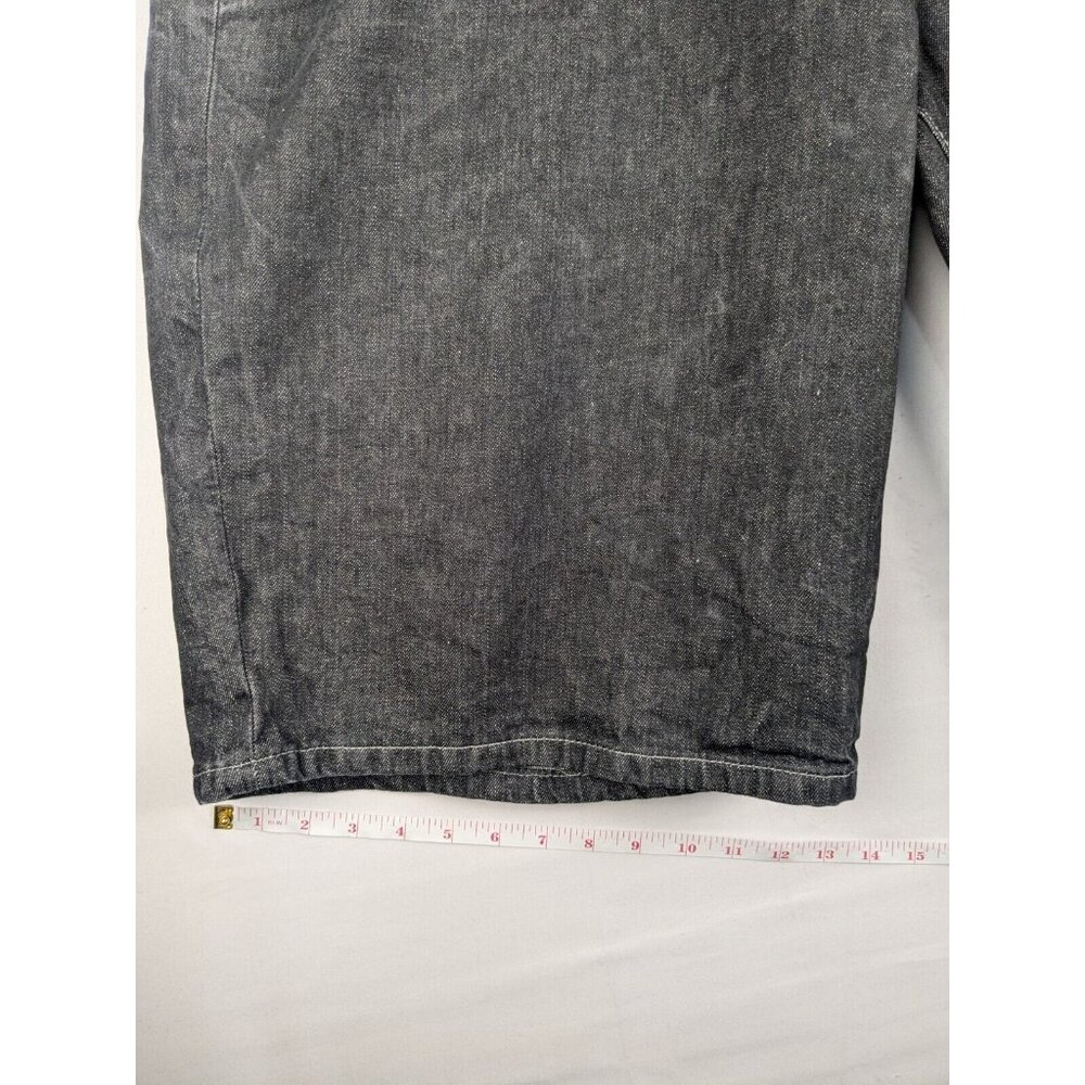 Sean John Denim Shorts Mens 46x14 Black Baggy Jean Jorts Y2K 2000s Streetwear - Picture 4 of 8